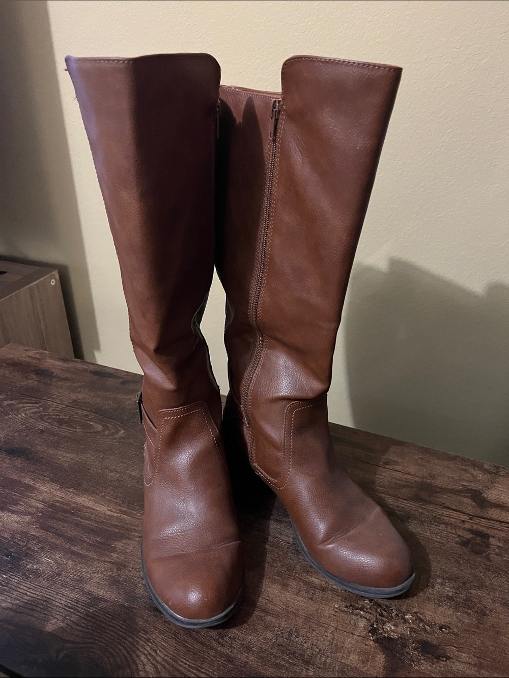 Women's Classic Tall Riding Boots - Brown